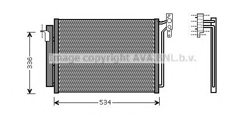 PRASCO BW5281 Condenser, air conditioning